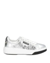 Dsquared2 Silver Low Top Bumper Sneakers In Multi