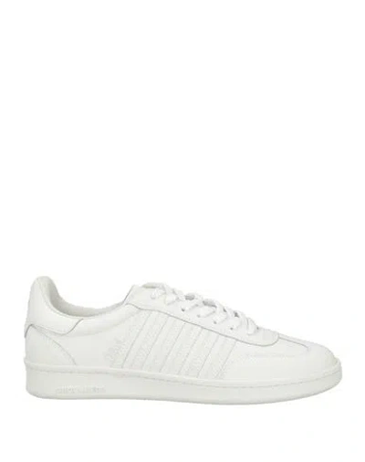 Dsquared2 Woman Sneakers White Size 5 Calfskin