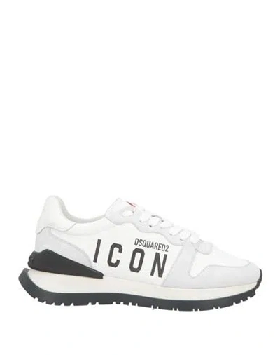 Dsquared2 Woman Sneakers White Size 6 Leather