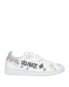 Dsquared2 Woman Sneakers White Size 10 Soft Leather In White
