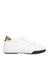 Dsquared2 Bumper Lace Up Low Top Sneakers In White