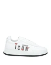 Dsquared2 Dsquared White Leather Sneakers In White