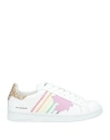 Dsquared2 Boxer Contrast-stitch Sneakers In White
