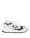 Dsquared2 Woman Sneakers White Size 7y Textile Fibers