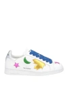 Dsquared2 Multi-panel Lace-up Sneakers In White