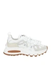 Dsquared2 Thick Sole Sneakers Mesh Panels In White