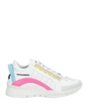 Dsquared2 Lace-up Leather Sneakers In White