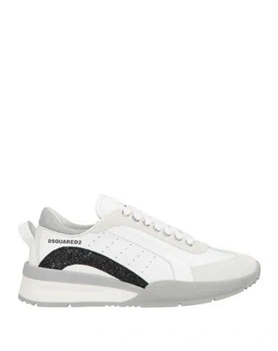Dsquared2 Woman Sneakers White Size 8 Leather