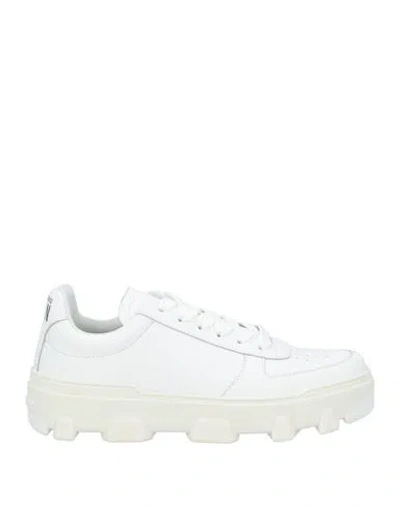 Dsquared2 Woman Sneakers White Size 8 Leather