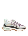 Dsquared2 Bubble Sneakers In Multicolor Micro Mesh In White