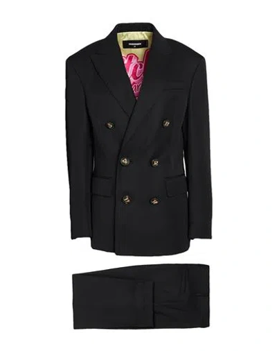 Dsquared2 Woman Suit Black Size 6 Polyester, Virgin Wool