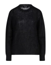 Dsquared2 Woman Sweater Black Size L Mohair Wool, Polyamide, Wool In Black