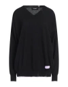 Dsquared2 Woman Sweater Black Size L Virgin Wool, Cashmere, Polyester