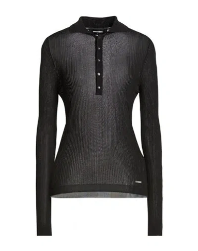 Dsquared2 Woman Sweater Black Size S Viscose, Polyamide