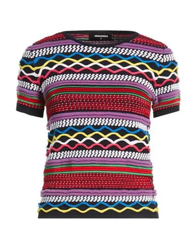 Dsquared2 Woman Sweater Black Size S Viscose, Polyester