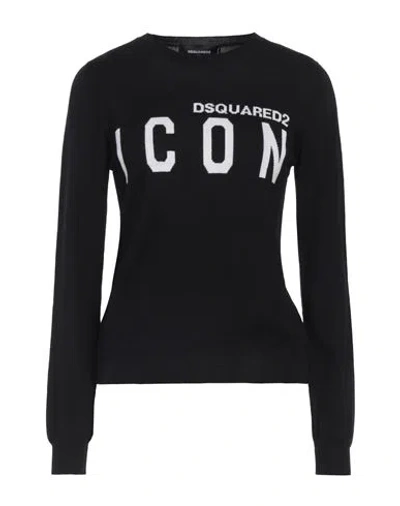 Dsquared2 Woman Sweater Black Size Xxs Virgin Wool