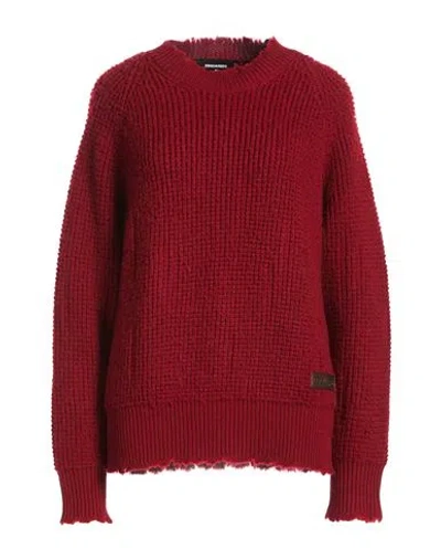 Dsquared2 Woman Sweater Brick Size S Wool In Red