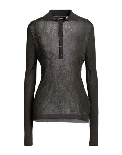 Dsquared2 Woman Sweater Dark Brown Size S Viscose, Polyamide