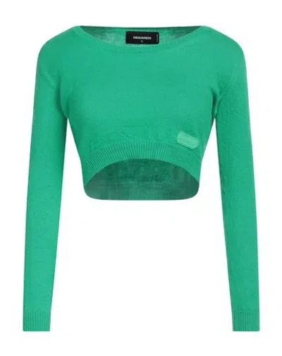 Dsquared2 Woman Sweater Green Size S Cashmere