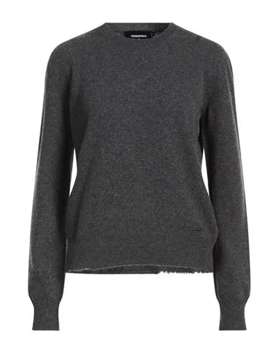 Dsquared2 Woman Sweater Grey Size L Virgin Wool In Green