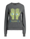 DSQUARED2 DSQUARED2 WOMAN SWEATER GREY SIZE M VIRGIN WOOL