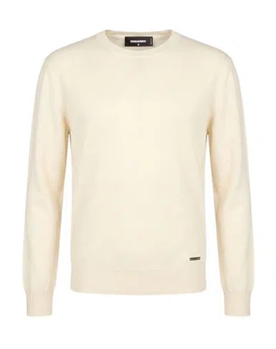Dsquared2 Woman Sweater Ivory Size S Virgin Wool In Neutral