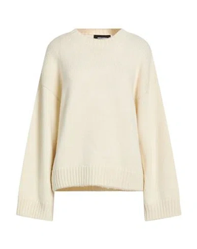Dsquared2 Woman Sweater Off White Size M Alpaca Wool In Neutral