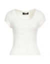 Dsquared2 Woman Sweater Off White Size L Polyamide In Off White