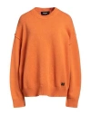 Dsquared2 Wool-cashmere Drop Shoulder Jumper In Orange