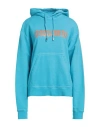 Dsquared2 Woman Sweatshirt Azure Size S Cotton, Elastane In Blue