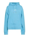 Dsquared2 Woman Sweatshirt Azure Size Xs Cotton, Elastane In Blue