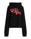 Dsquared2 Woman Sweatshirt Black Size 4 Cotton, Elastane