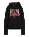 Dsquared2 Woman Sweatshirt Black Size L Cotton In Black