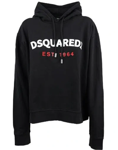 Dsquared2 Woman Sweatshirt Black Size L Cotton