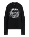 Dsquared2 Woman Sweatshirt Black Size L Cotton In Black