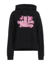 Dsquared2 Woman Sweatshirt Black Size L Cotton, Elastane
