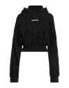 Dsquared2 Woman Sweatshirt Black Size L Cotton, Elastane In Black