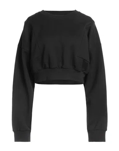 Dsquared2 Woman Sweatshirt Black Size L Cotton, Elastane