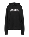 Dsquared2 Woman Sweatshirt Black Size S Cotton, Elastane