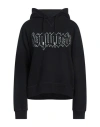 Dsquared2 Woman Sweatshirt Black Size L Cotton, Elastane, Glass