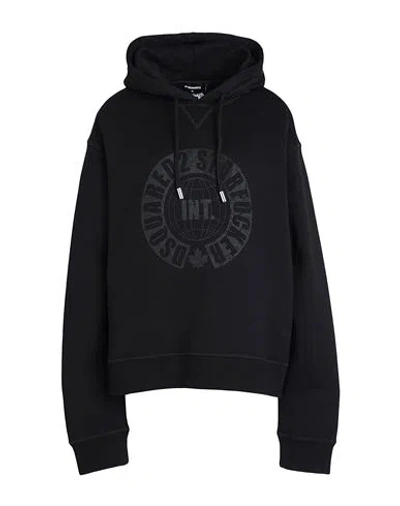 Dsquared2 Woman Sweatshirt Black Size M Cotton