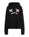 Dsquared2 Graphic-print Cotton Hoodie In Black