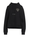 Dsquared2 Woman Sweatshirt Black Size M Cotton, Elastane In Black