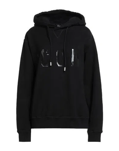 Dsquared2 Woman Sweatshirt Black Size M Cotton, Elastane