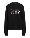 Dsquared2 Icon-print Cotton Sweatshirt In Black