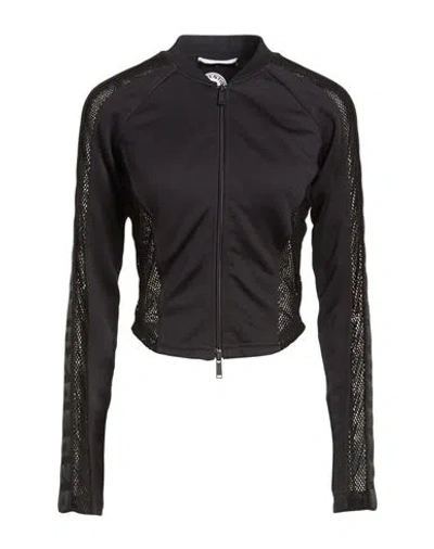 Dsquared2 Woman Sweatshirt Black Size M Polyamide, Cotton