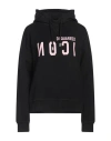 Dsquared2 Woman Sweatshirt Black Size S Cotton