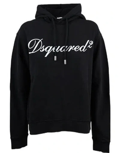Dsquared2 Woman Sweatshirt Black Size Xs Cotton