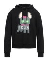 Dsquared2 Woman Sweatshirt Black Size Xs Cotton, Elastane