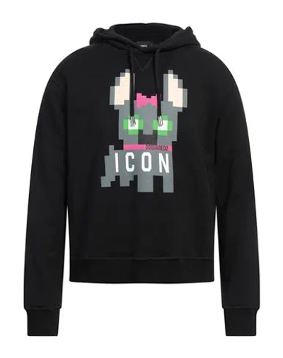 Dsquared2 Woman Sweatshirt Black Size Xs Cotton, Elastane